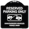 Signmission Designer Series-Resident Parking Unauthorized Vehicles Towed Away With Gr, 18" x 18", BW-1818-9897 A-DES-BW-1818-9897 - alternate 1